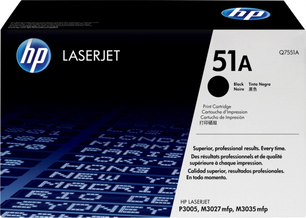 HP Toner Sort 51A (6.500 sider) - Q7551A