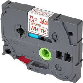 Brother TZe tape 12mmx8m red/white