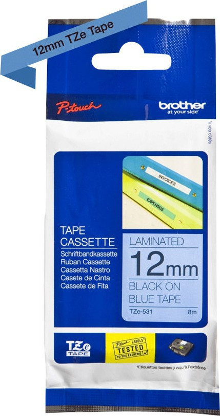 Brother TZe tape 12mmx8m black/blue