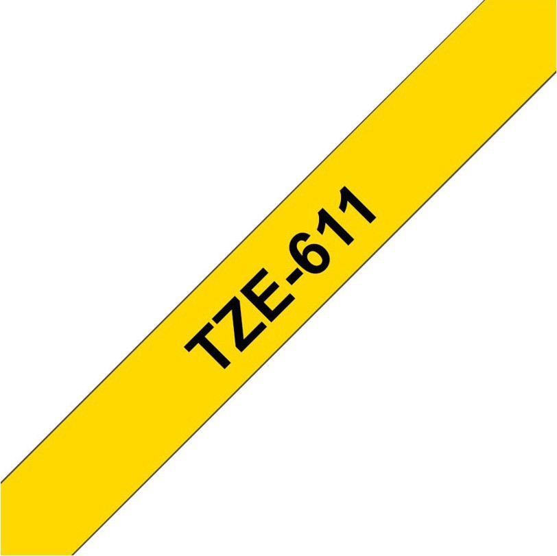 Brother TZe tape 6mmx8m black/yellow