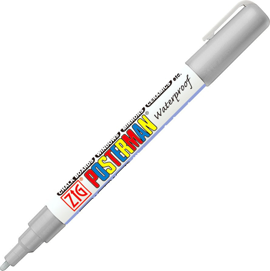 BildeZIG Merkepenn Posterman Fine 1mm slv