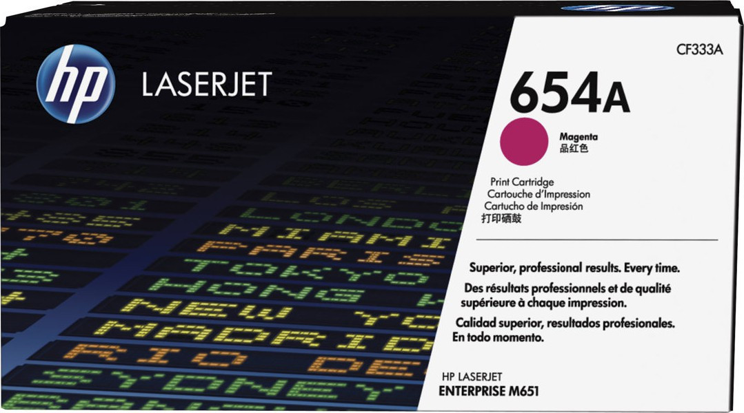 Color laserjet 654A magenta toner