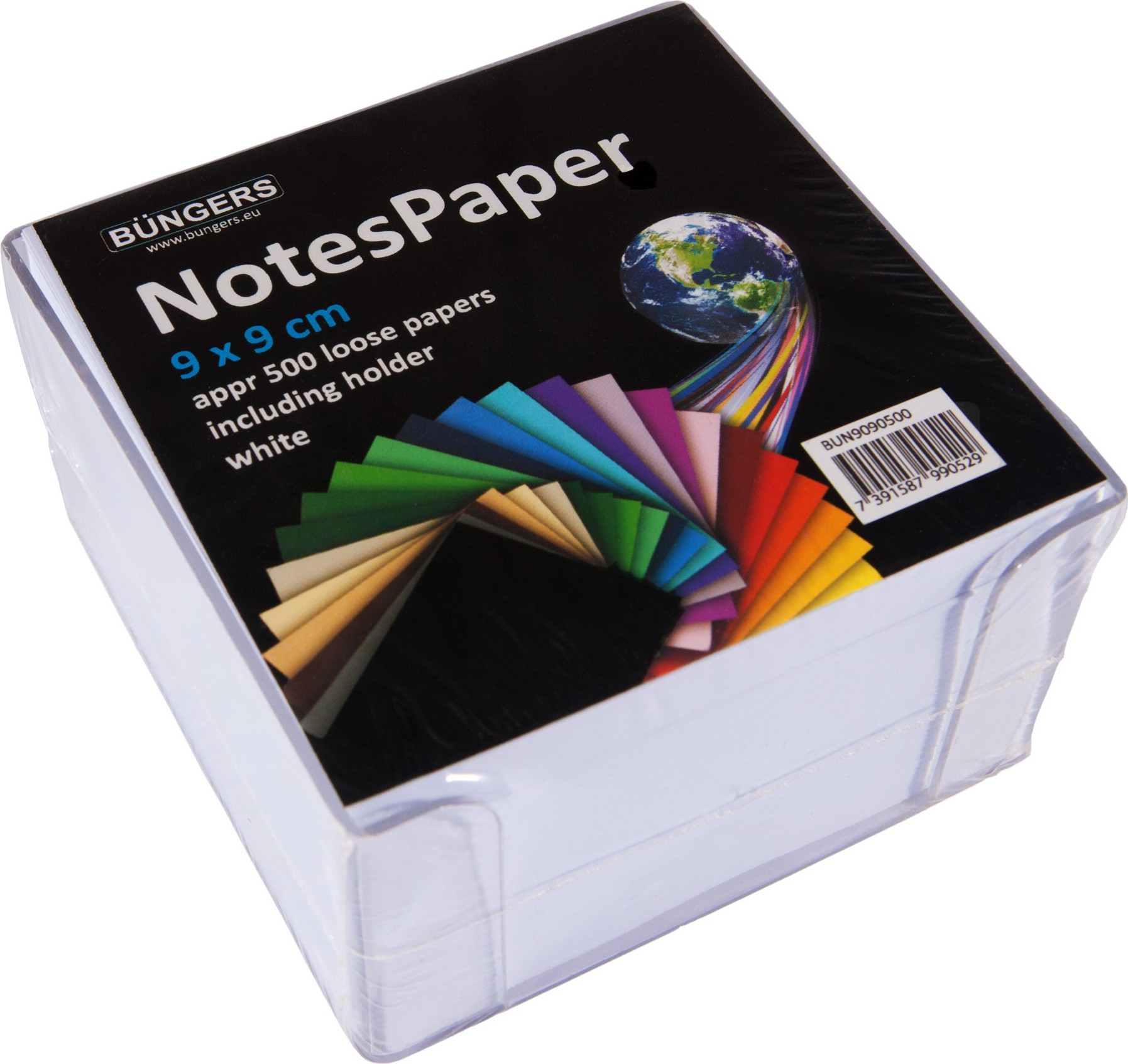 BildeBngers Notatboks 90x90mm 500 ark hvit