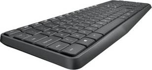 MK235 Wireless Desktop Set, Grey (Nordic)