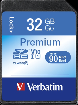 Verbatim SDHC Minnekort 32GB Class 10