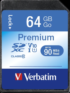 Verbatim SDXC Minnekort 64GB Class 10