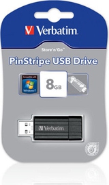 USB 2.0 Store ´N´ Go Pin 8GB, Black