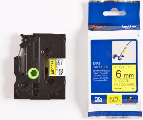 BildeTZe tape 6mmx8m flexible black/yellow