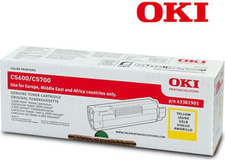 C5600/C5700 toner yellow 2k