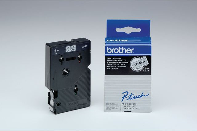 Brother TC tape 9mm black/white