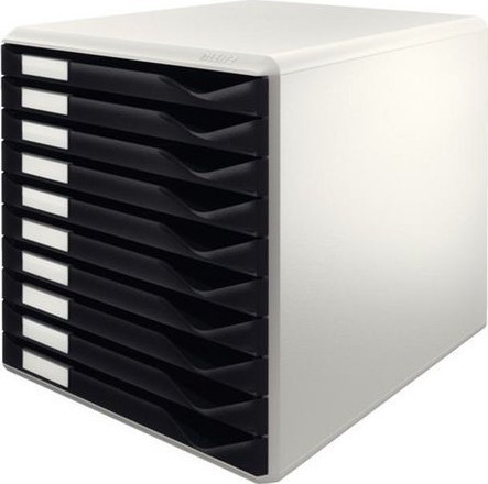 BildeLeitz Skuffkabinett m/10 skuf. A4 sort