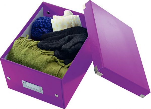 Leitz Oppbevaringsboks Click&amp;Store S WOW lilla