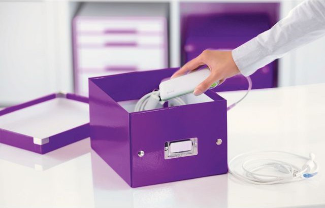 Leitz Oppbevaringsboks Click&Store S WOW lilla