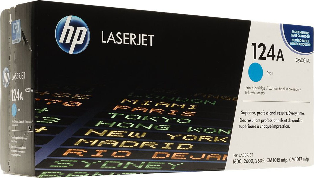 HP Toner Cyan 124A (2.000 sider) Q6001A