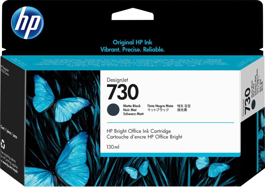 BildeHP no730 130 ml. Matte Black DesignJet Ink Cartridge