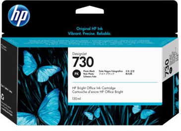 HP 730 130 ml. Photo Black DesignJet Ink Cartridge
