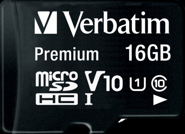 Verbatim Micro SDHC Minnekort 16GB Class 10 m/adapter