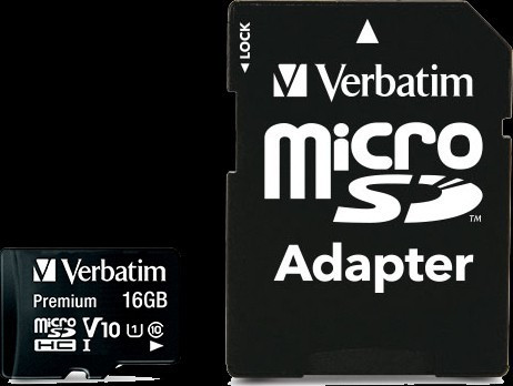 Verbatim Micro SDHC Minnekort 16GB Class 10 m/adapter