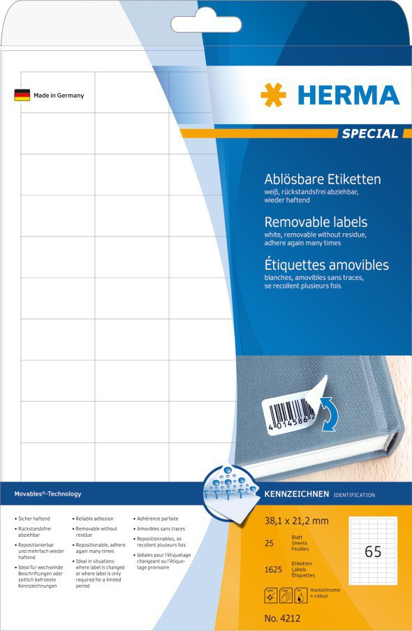 BildeHerma Etiketter Movables 38,1x21,2(25)