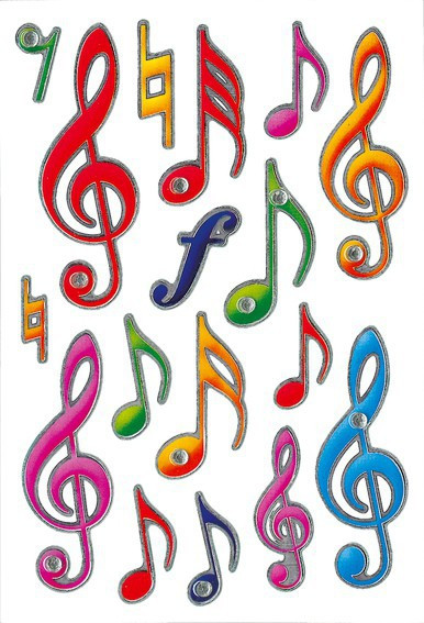 BildeHerma Klistremerker Magic Musikk