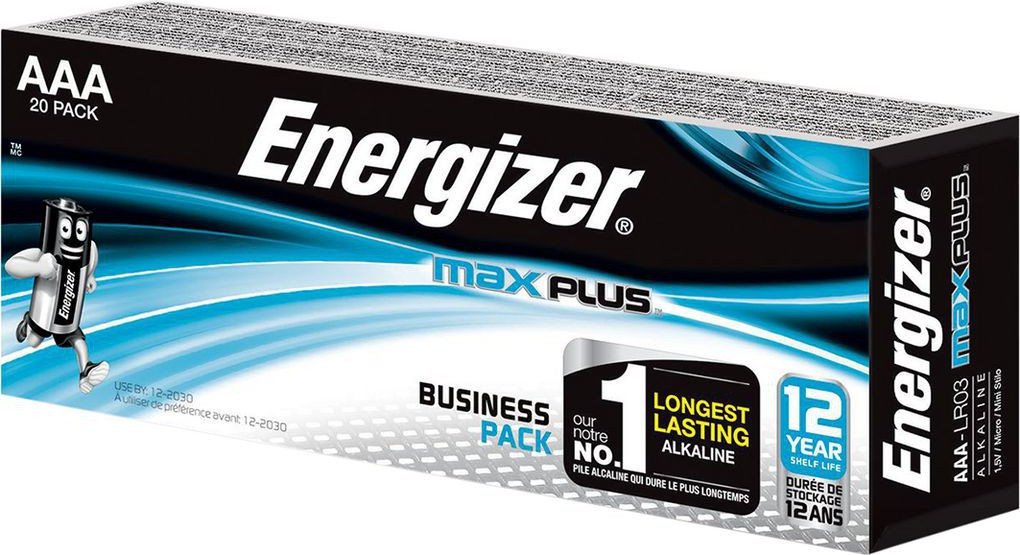 BildeEnergizer Batterier Max Plus AAA/E92 (20-pk)