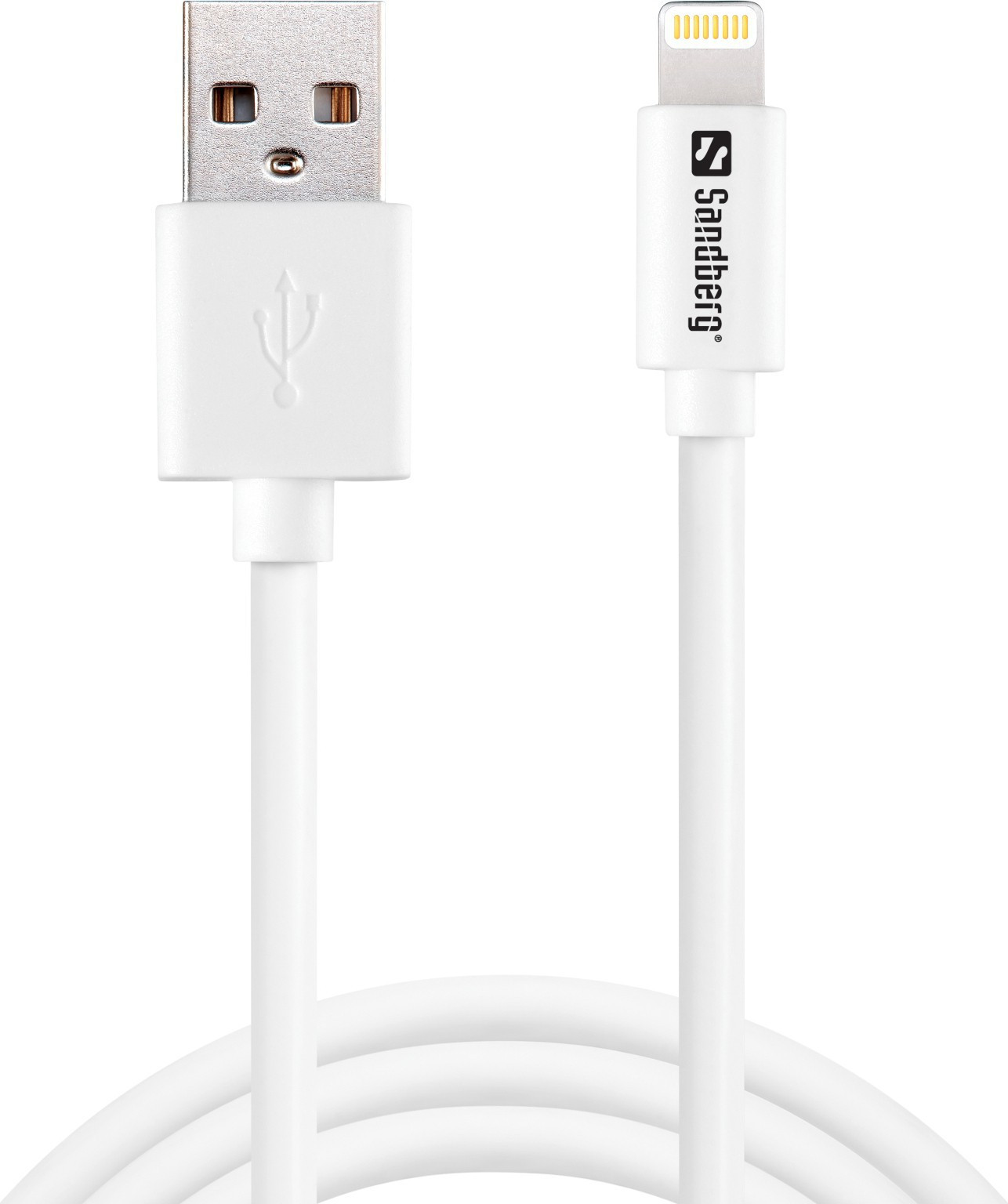 BildeSandberg USB-A to Lightning SAVER, White (1m)