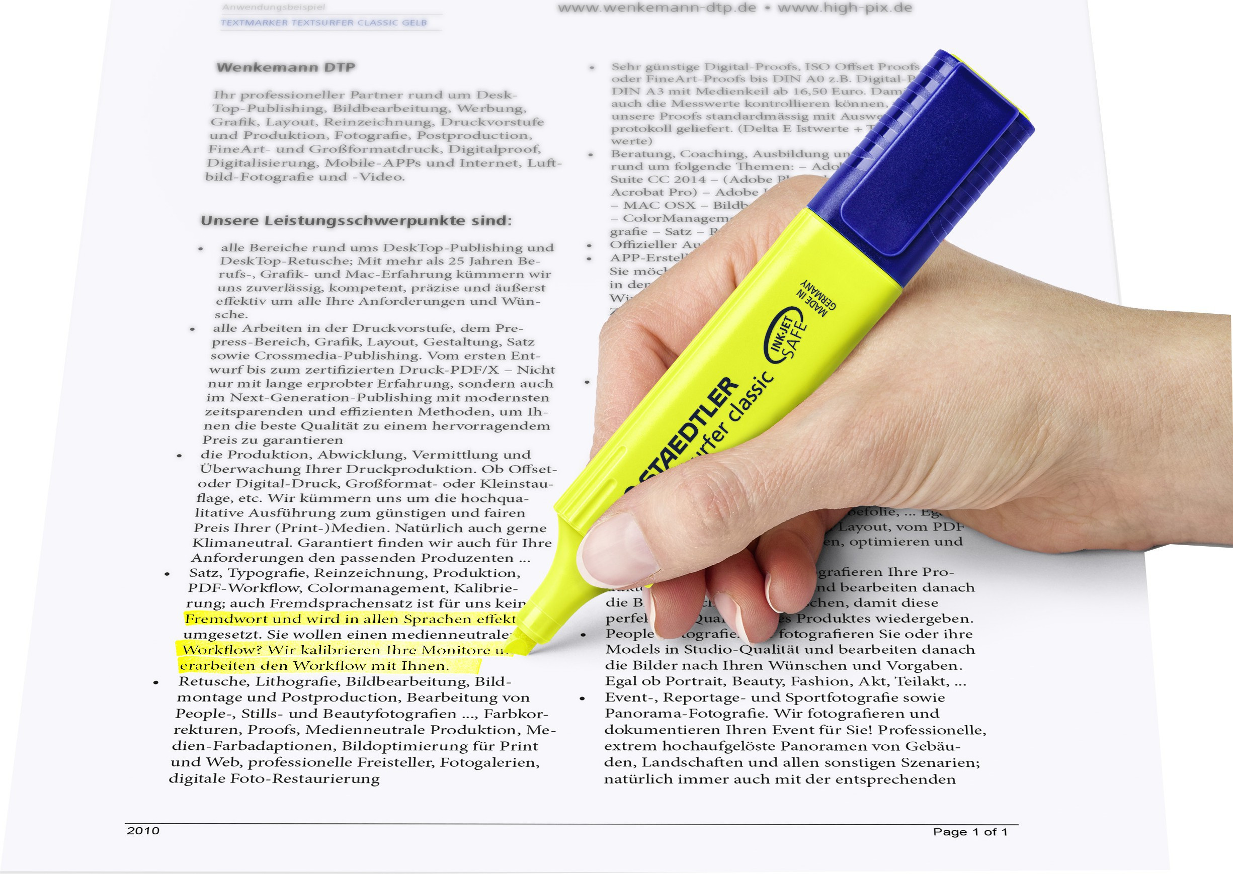 STAEDTLER Overstrykningspenn Textsurfer gul