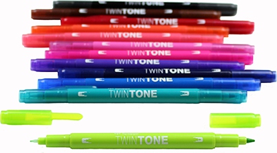 Marker Tombow TwinTone bright 0.3/0.8 (12)