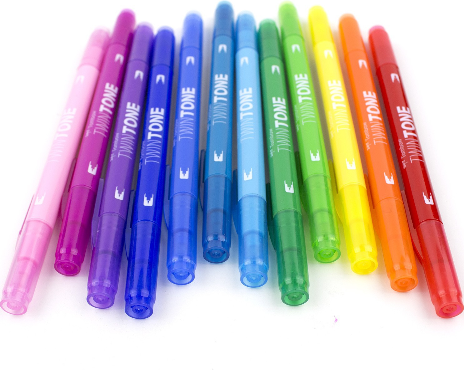 Tombow Marker TwinTone Regnbue 0,3/0,8 (12)