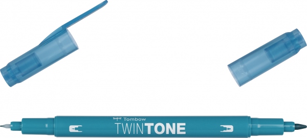 Tombow Marker TwinTone Turkis Bl blue 0,3/0,8