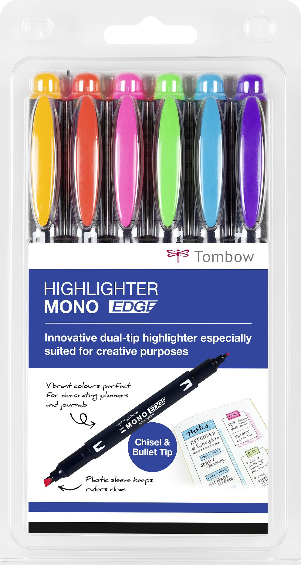 BildeTombow Highlighter MONO Edge sett assortert (6)