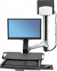 ERGOTRON SV Sit-Stand Combo System silve