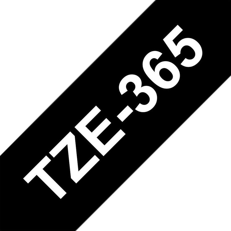 Brother TZe tape 36mmx8m white/black
