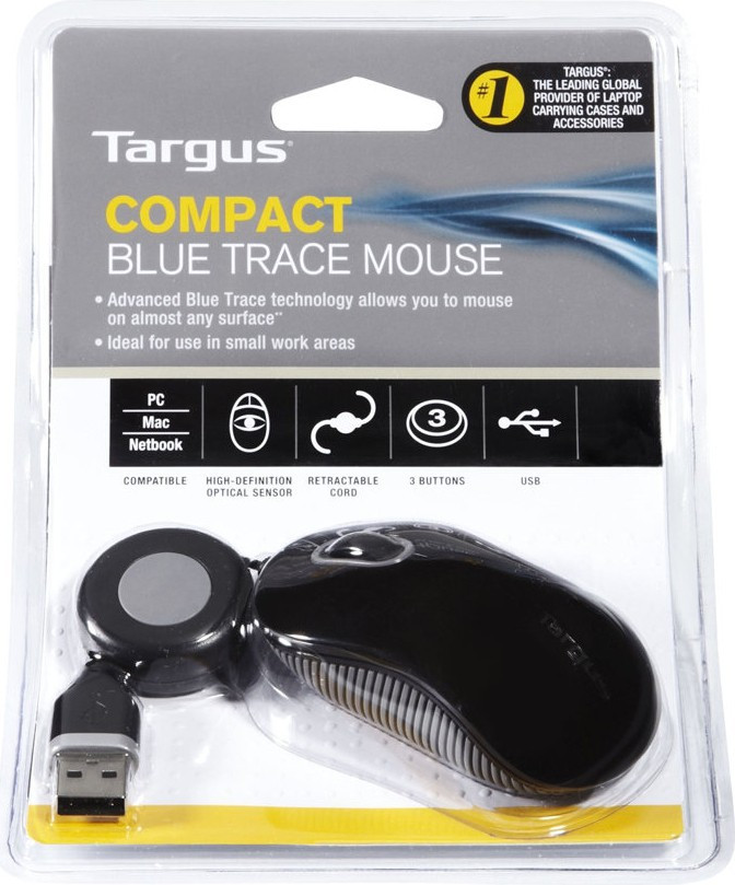 BildeTARGUS Compact Optical Mouse USB - Black