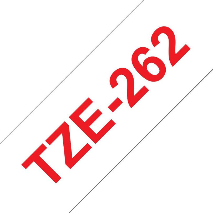 Brother TZe tape 36mmx8m red/white