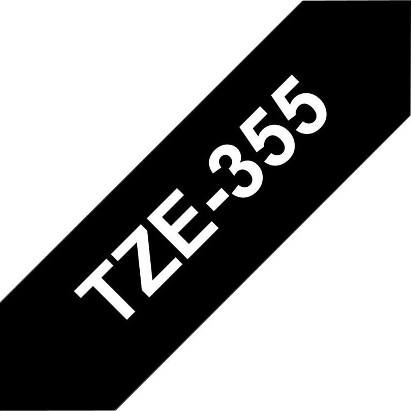 Brother TZe tape 24mmx8m white/black