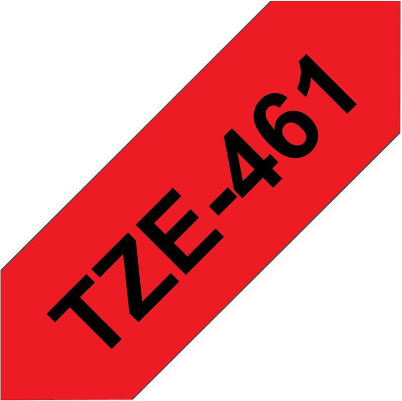 Brother TZe tape 36mmx8m black/red