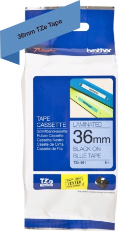 Brother TZe tape 36mmx8m black/blue