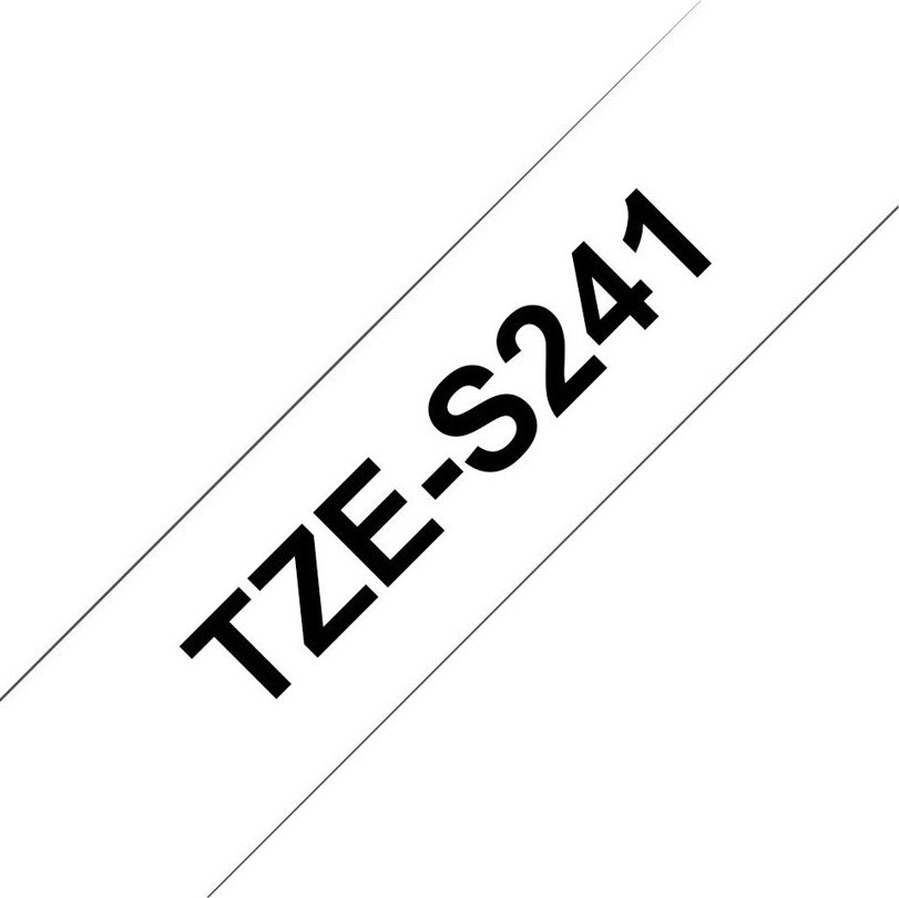 TZeS tape 18mmx8m strong black/white