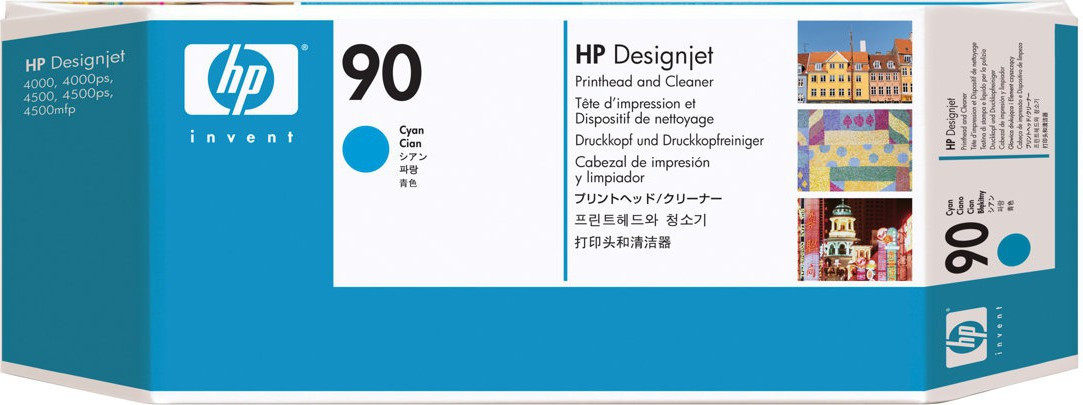 No90 cyan printhead & cleaner