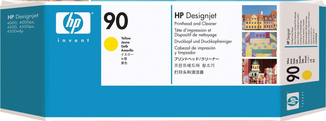 No90 yellow printhead & cleaner