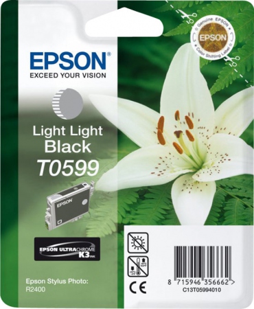 Epson Blekkpatron Lys Lys Sort (13 ml) T0599