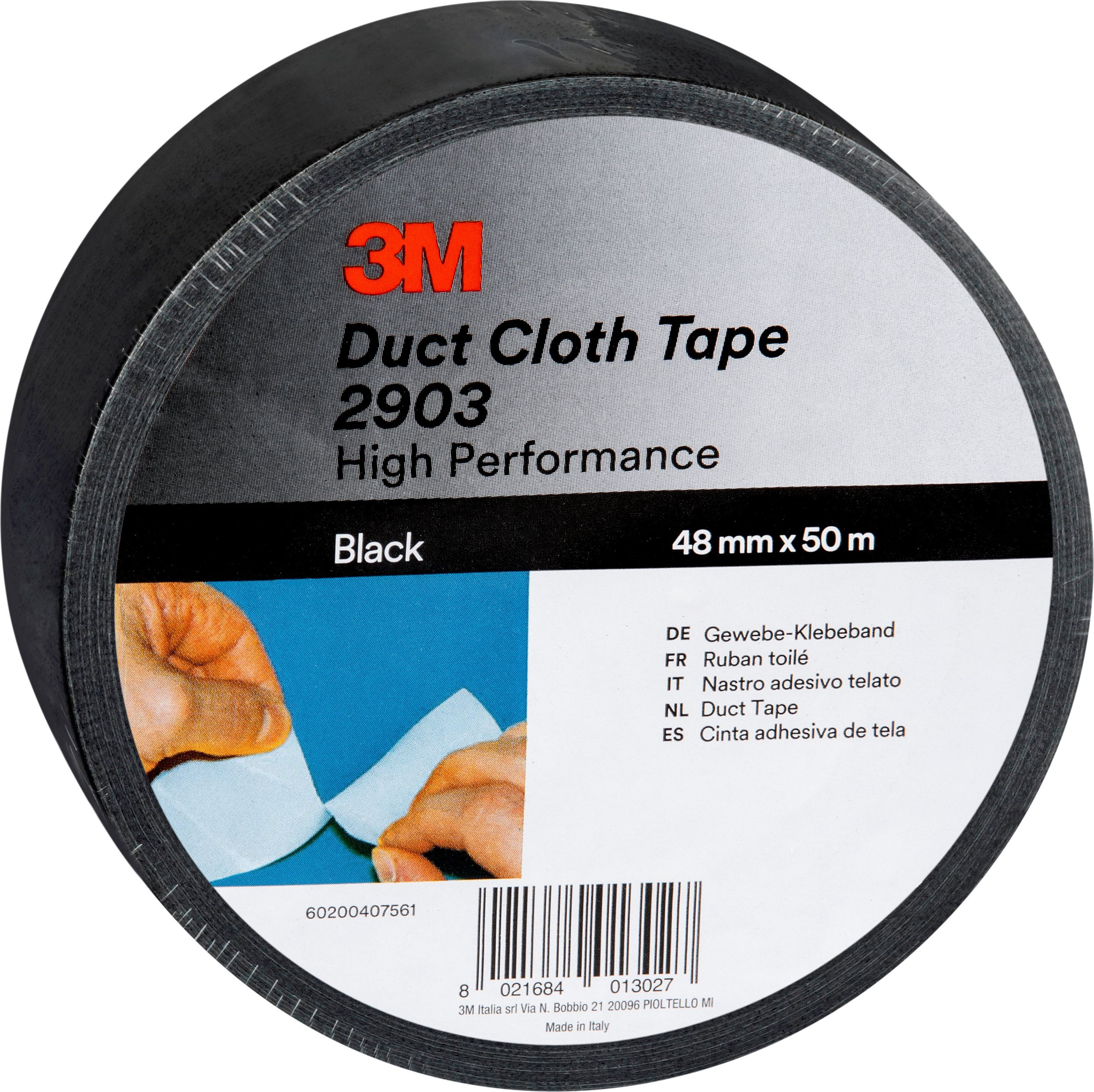 Bilde3M Lerretstape 48mmx50m Sort