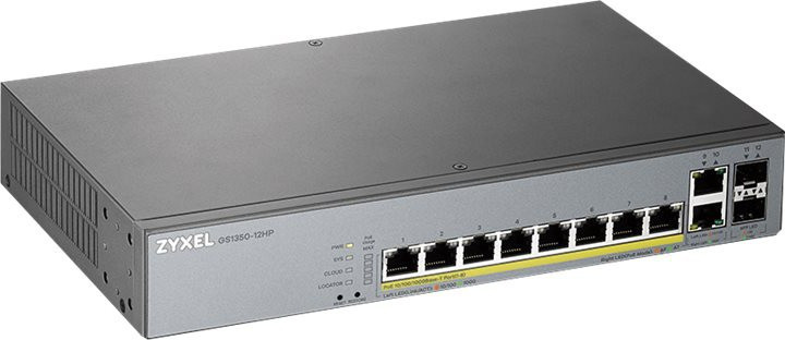 BildeZYXEL GS1350-12HP 12 Port managed CCTV