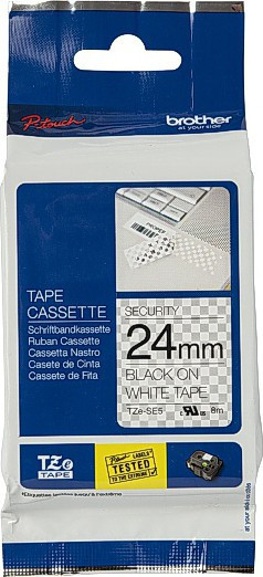BildeTZe tape 24mmx8m safety black/white
