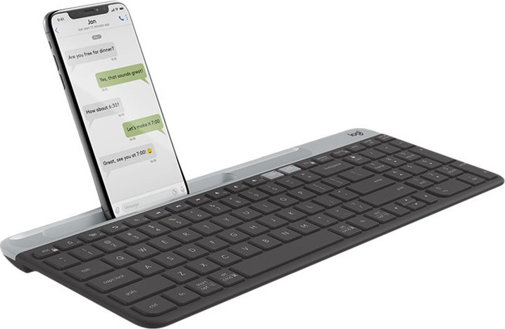 K580 Slim Multi-Device Wireless Keyboard, Graphite (Nordic)