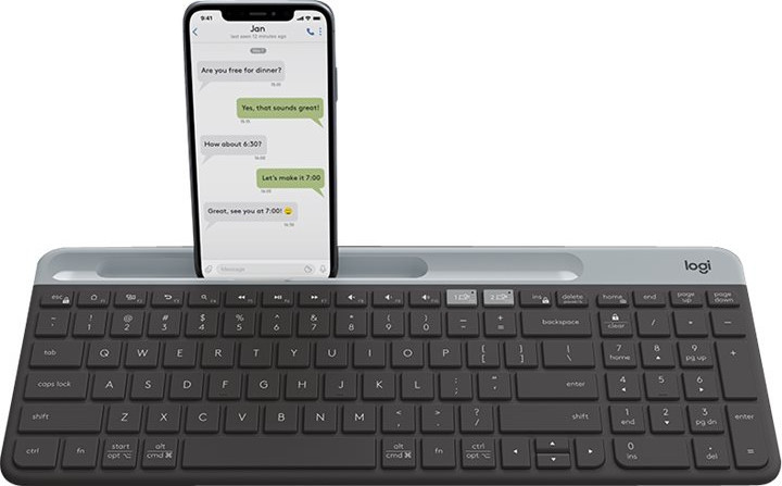 K580 Slim Multi-Device Wireless Keyboard, Graphite (Nordic)