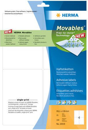 Herma Etiketter Movables 99,1x139 (25)