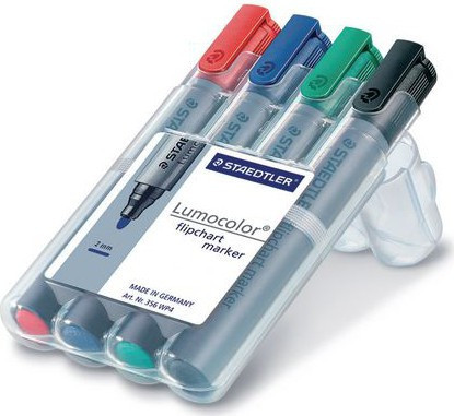 STAEDTLER Merkepenn Lumocolor Flipchart rund 2mm assortert (