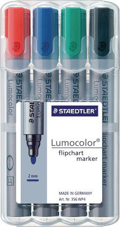 STAEDTLER Merkepenn Lumocolor Flipchart rund 2mm assortert (